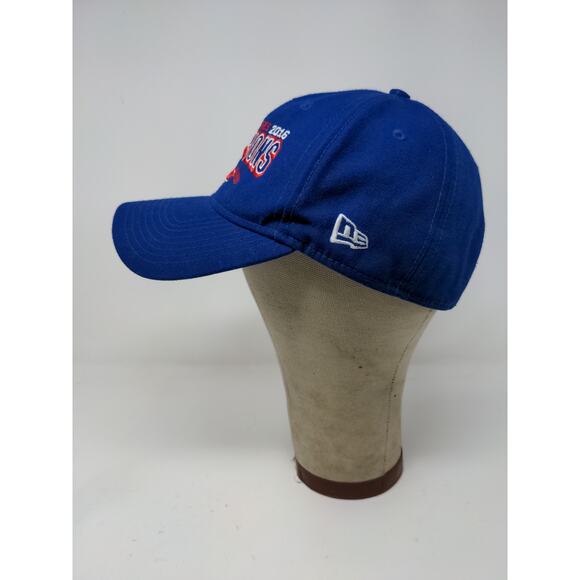 New Era 9Forty Strapback MLB 2016 World Series Champions Chicago Cubs Hat Blue - Picture 4 of 11